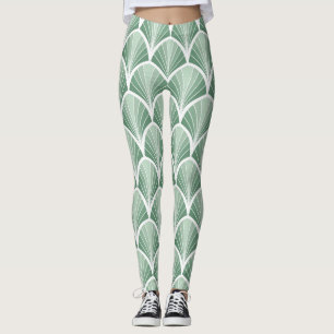 Klassisk geometri: Art Deco Seamless Stil Leggings