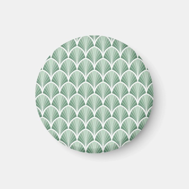 Klassisk geometri: Art Deco Seamless Stil Magnet (Framsidan)