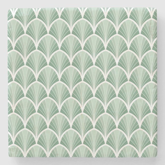 Klassisk geometri: Art Deco Seamless Stil Stenunderlägg (Framsidan)
