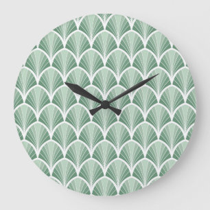 Klassisk geometri: Art Deco Seamless Stil Stor Klocka