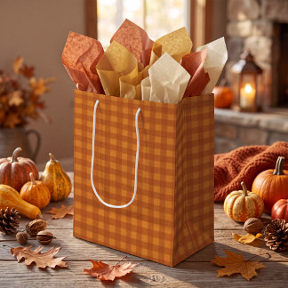 Klassisk Gingham-Kontroll av Pumpa Höst Autumn