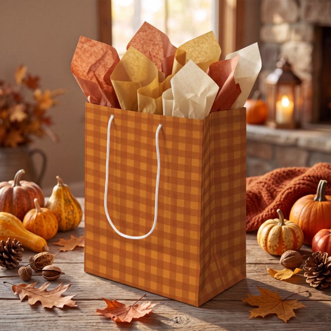 Klassisk Gingham-Kontroll av Pumpa Höst Autumn (Skapare uppladdad)