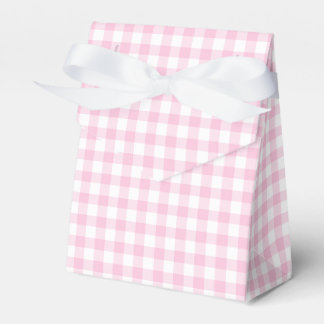 Klassisk Gingham Ljus Rosa Presentaskar