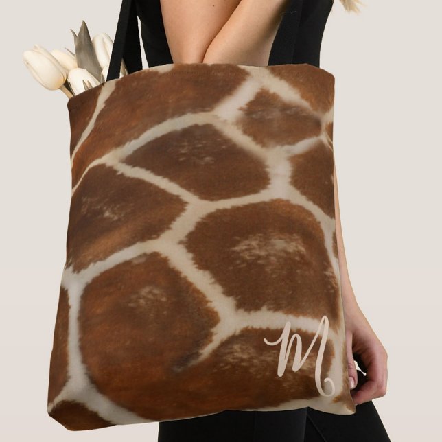 Klassisk girafftryckskoffert med anpassad monogram tygkasse (Skapare uppladdad)