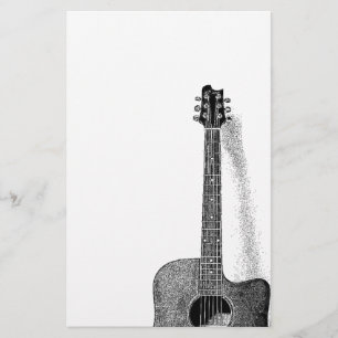 Klassisk gitarr brevpapper