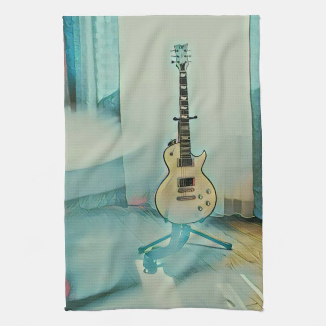 klassisk gitarr för pappa kökshandduk (Vertikal)