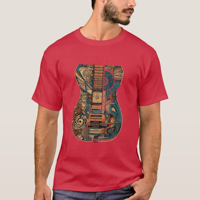 Klassisk gitarr Gitarrist Bandmusikspelare frien T Shirt (Framsida)