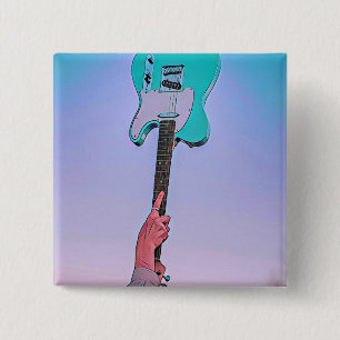 Klassisk gitarr-grafik knapp