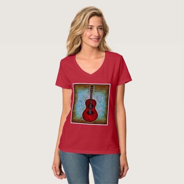 Klassisk gitarr T-Shirt (Hel framsida)