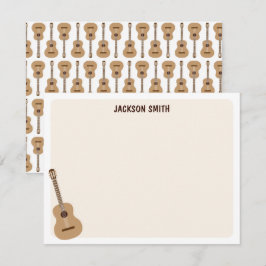 Klassisk gitarrmusik anteckningskort