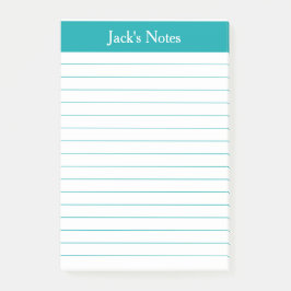 Klassisk glödtrådig Personlig Post-it Block