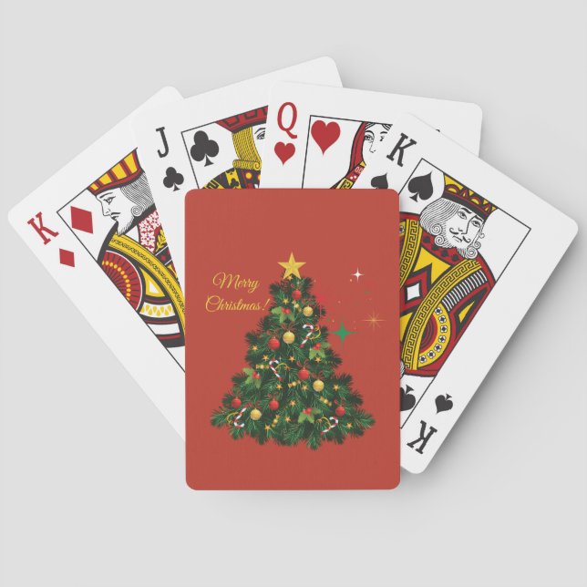 Klassisk God Jul Casinokort (Baksidan)
