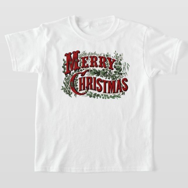 Klassisk "God jul" Kids T-Shirt (Laydown)