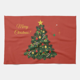 Klassisk God Jul Kökshandduk