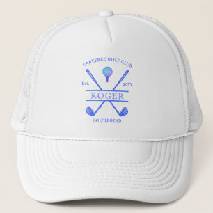 Klassisk Golf Klubb Namn Modern Blue Keps