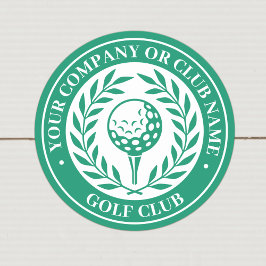 Klassisk golfcustomnamndekal Namn Grön Runt Klistermärke