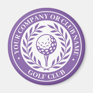 Klassisk golfmagnet Anpassat namn Lila Present Magnet
