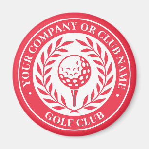 Klassisk golfmagnet Anpassat namn Rött Present Magnet