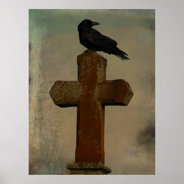 Klassisk Goth-kråka Poster (Framsidan)