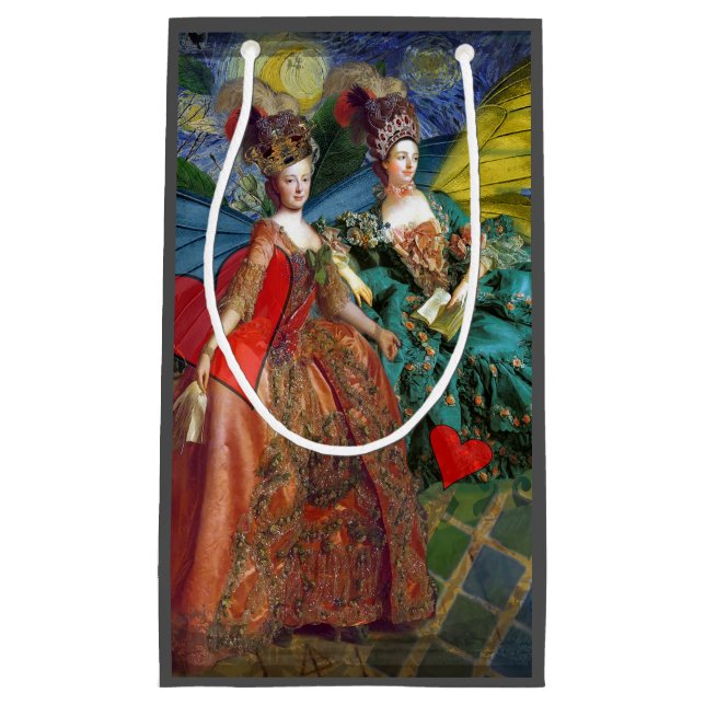 Klassisk gotisk tvilling whimsisk fjäril kvinna (Framsidan)