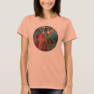 Klassisk gotisk tvilling whimsisk fjäril kvinna t shirt