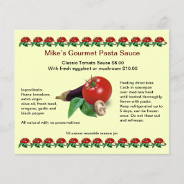 Klassisk Gourmet Pasta Sauce 4,5" x 5,6" Flyer