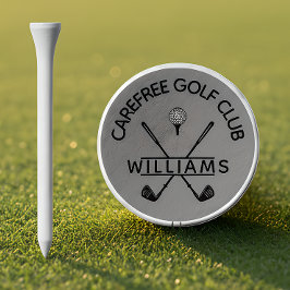 Klassisk Grå Golfklubb Spelar Namn