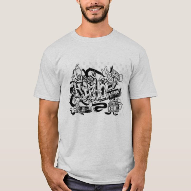 "Klassisk grafik T-Shirt - Mjuk bomull Te "Trend (Framsida)