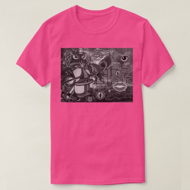 klassisk grafitkonst t shirt (Design framsida)