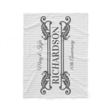 Klassisk Grått Acanthus Löv Monogram Elegant Rand