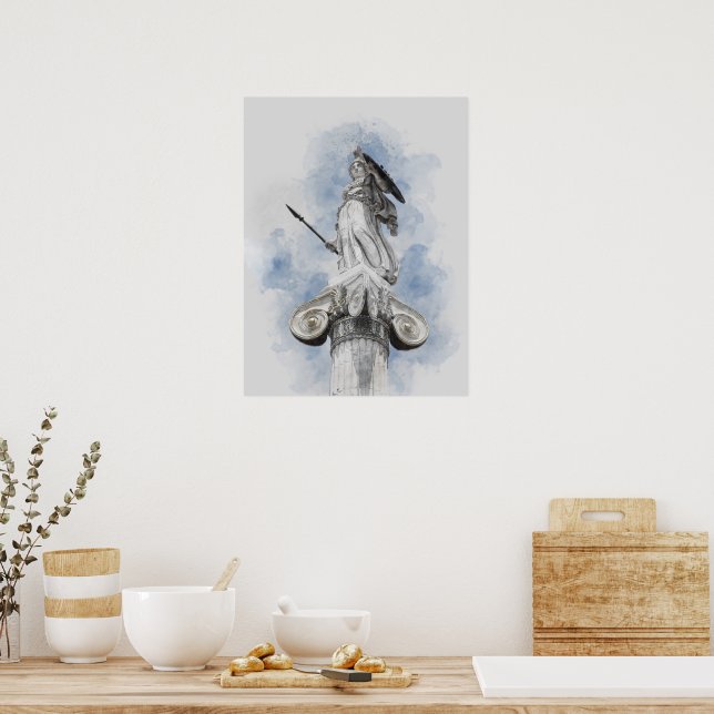 Klassisk greek statue Athena Poster (Kök)