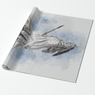Klassisk greek statue Athena Presentpapper