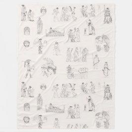 Klassisk grekisk historia i Grekland Mönster Fleecefilt