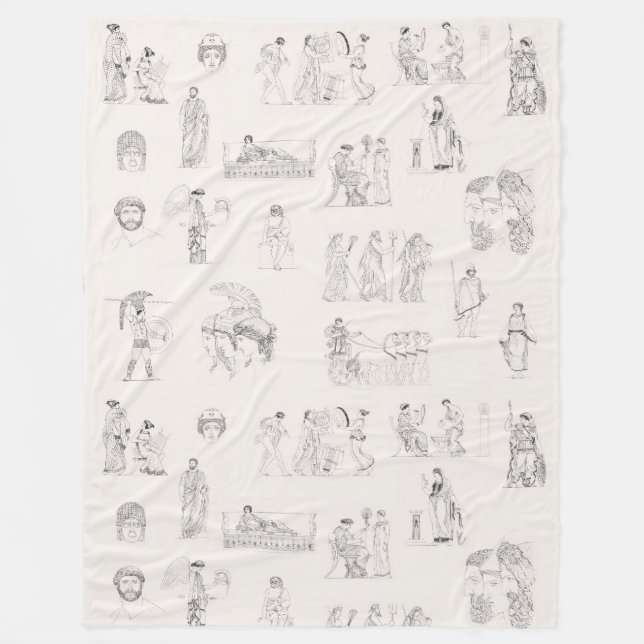 Klassisk grekisk historia i Grekland Mönster Fleecefilt (Framsidan)