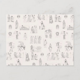 Klassisk grekisk historia i Grekland Mönster Helg Vykort