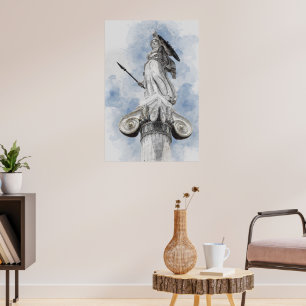 Klassisk grekisk staty Athena Fototryck – Tidlös Poster