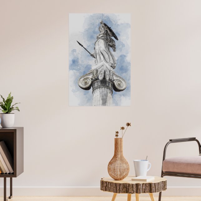 Klassisk grekisk staty Athena Fototryck – Tidlös Poster (Vardagsrum 3)