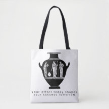 Klassisk grekisk vasillustration Totebag