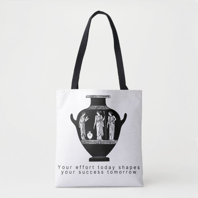 Klassisk grekisk vasillustration Totebag Tygkasse (Framsida)