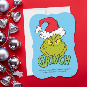 Klassisk Grinch Busig eller snäll Julkort