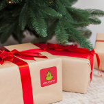 Klassisk Grinch | Jul - Personlig Fyrkantigt Klistermärke<br><div class="desc">Helgdagarna kommer inte att vara klara utan Grinch!  HUR GRINCH STOLE CHRISTMAS är en klassisk berättelse om en stad som heter WHO-ville och hur julstämningen kan smälta till och med de kallaste hjärtan. Anpassa den här julklistermärket med din anpassningsbar!</div>