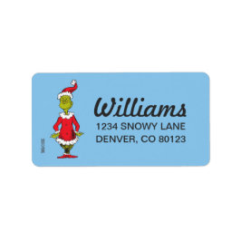 Klassisk Grinch | JULTOMTEN Adressetikett