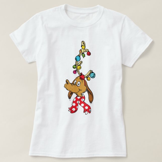 Klassisk Grinch | Max - hela Lycklig T Shirt (Design framsida)