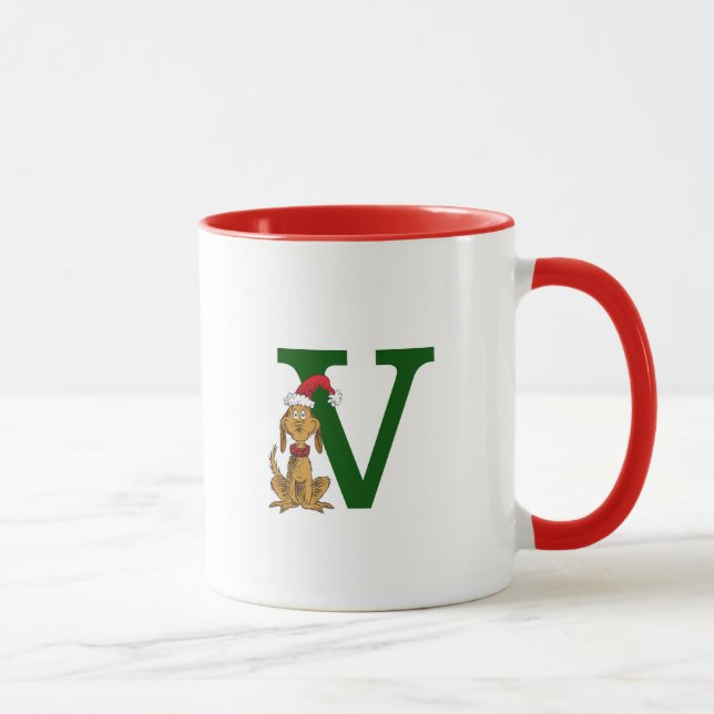 Klassisk Grinch Max | Monogram V Mugg (Höger)