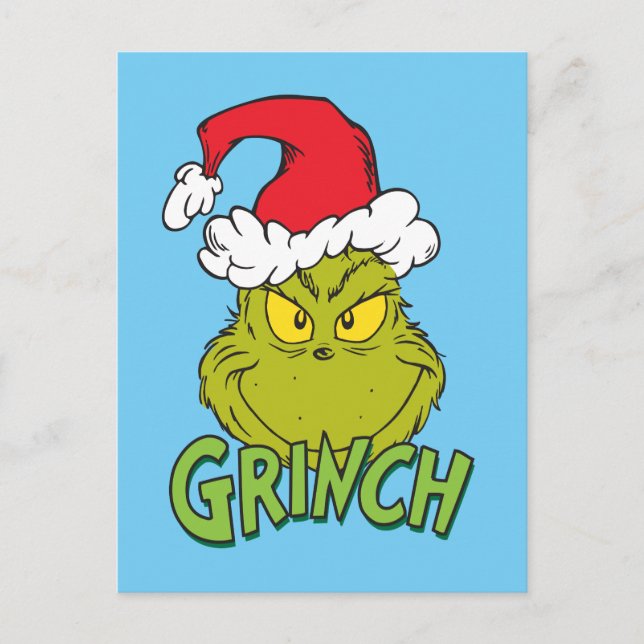 Klassisk Grinch | Naughty eller Nice Helg Vykort (Framsida)