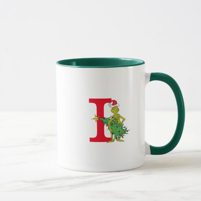 Klassisk Grinch | Naughty Monogram I Mugg (Höger)