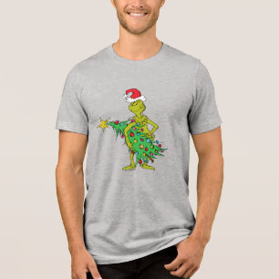 Klassisk Grinch   Naughty T Shirt