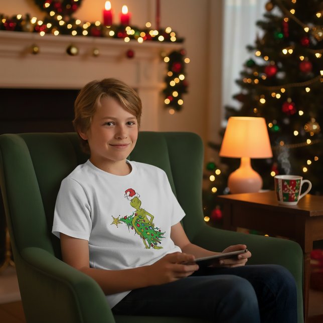 Klassisk Grinch | Naughty T-shirt I Triblend-tyg (Skapare uppladdad)