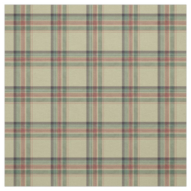 Klassisk grön skotsk tartan tyg (Provkarta)