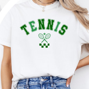 Klassisk grön tenniströja - Vintagefont T Shirt